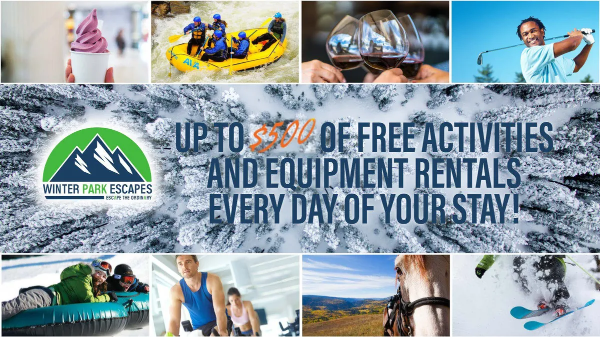 A lively summer setting bustling with outdoor activities, including white-water rafting, horseback riding, golfing, and families relaxing together in nature. The scene is filled with smiles, excitement, and a sense of adventure, all set against a beautiful mountain backdrop.